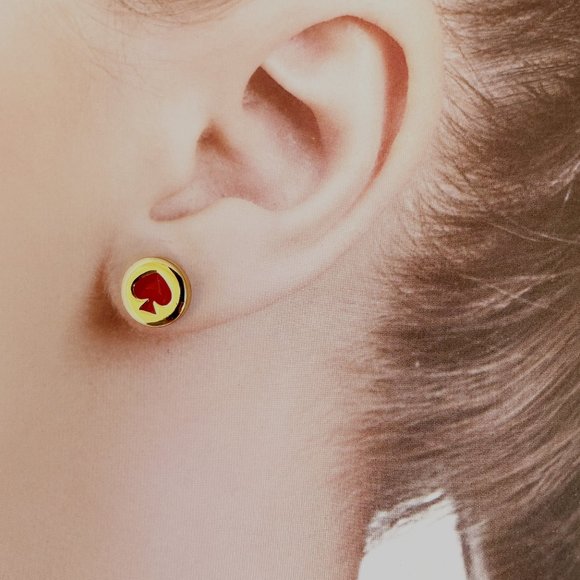 Kate Spade Spot The Spade Studs Earrings - Picture 1 of 4